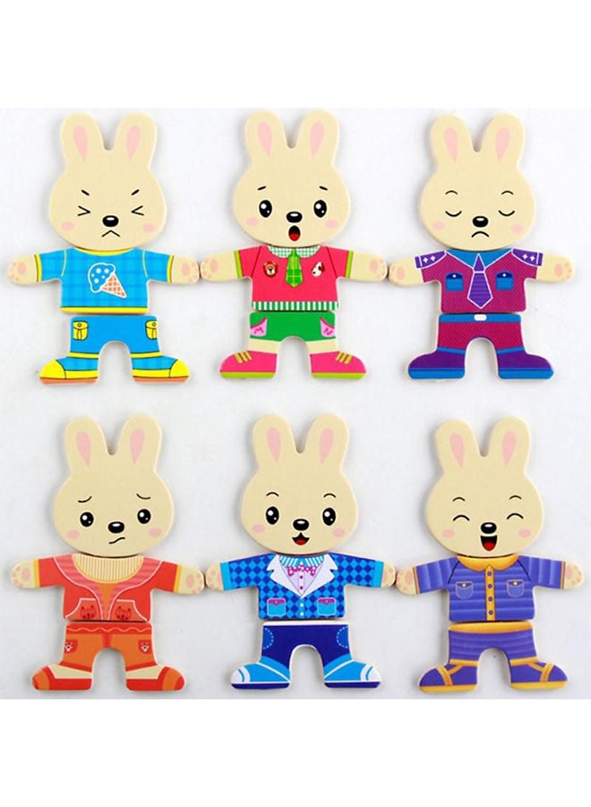 Multi Functional Baby Rabbit Changing Clothes Puzzle - Image 4