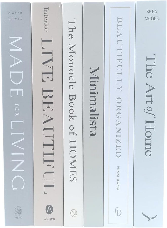 ONEGOING 6PCS Decorative Books for Coffee Table-Faux Books for Decoration-Coffee Table Decor-Hardboard Fake Decorative Book for Bookshelf Home Decor Display - Image 5