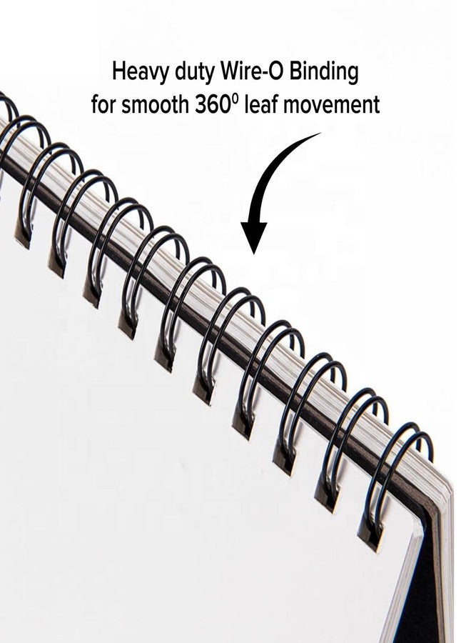 DAZO Paper A5 Sketch Book, 140 GSM, 50 Sheets, Ultra Premium Series, Spiral Bound, Watercolor, 148 x 210 mm - Image 4