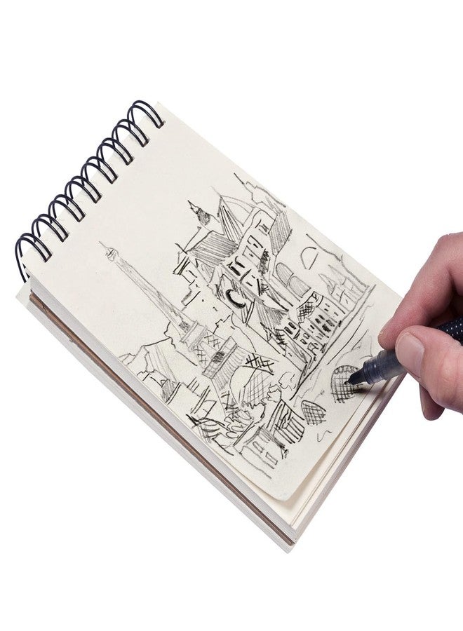 DAZO Paper A5 Sketch Book, 140 GSM, 50 Sheets, Ultra Premium Series, Spiral Bound, Watercolor, 148 x 210 mm - Image 5