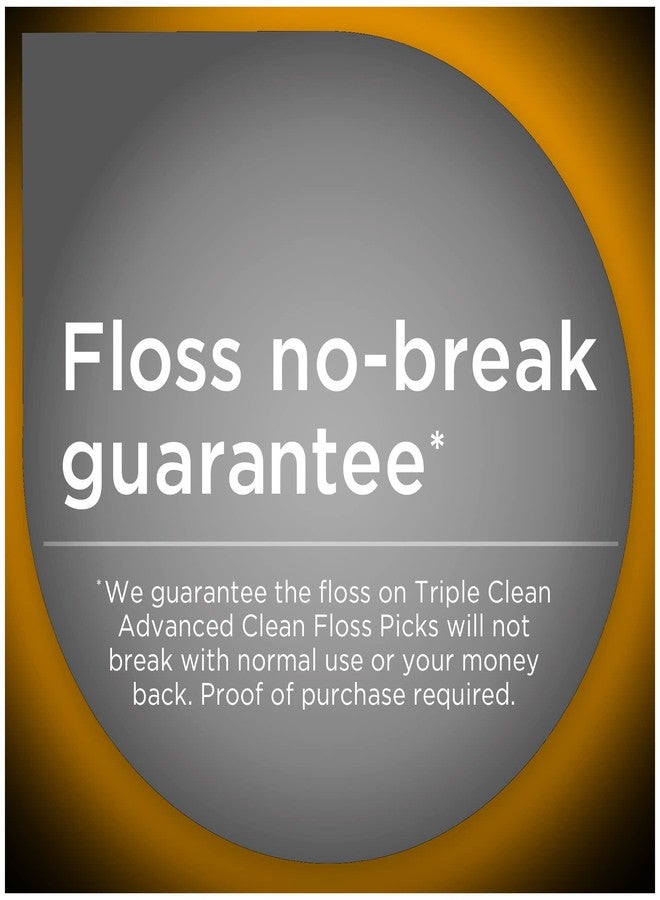 دينتك أعواد تنظيف الأسنان DenTek Triple Clean Advanced Clean Floss Picks، خيط تنظيف لا ينكسر ولا يتمزق، 75 عودًا، عبوة من 3 قطع - Image 5