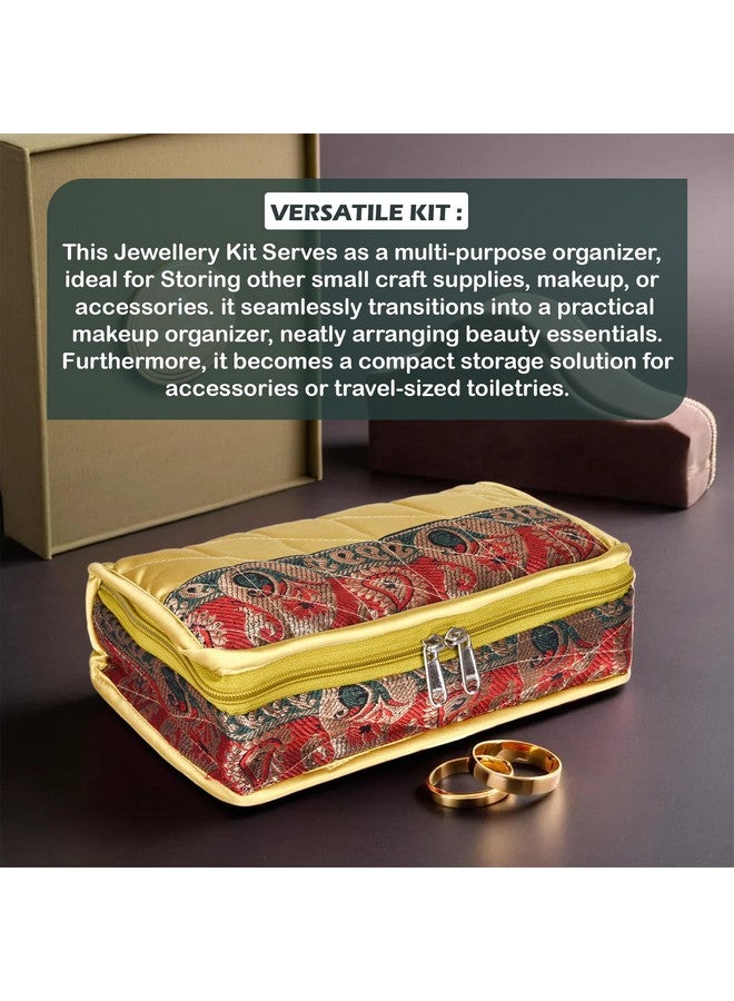 هارتس حقيبة تخزين المكياج | مجموعة مستحضرات التجميل للسفر | منظم الغرور للمرأة | مجموعة خزانة الهدايا | مجموعة مكياج مكونة من 4 حقائب | مجموعة مكياج جوتالاس | حزمة من 2 | ذهبي - Image 4