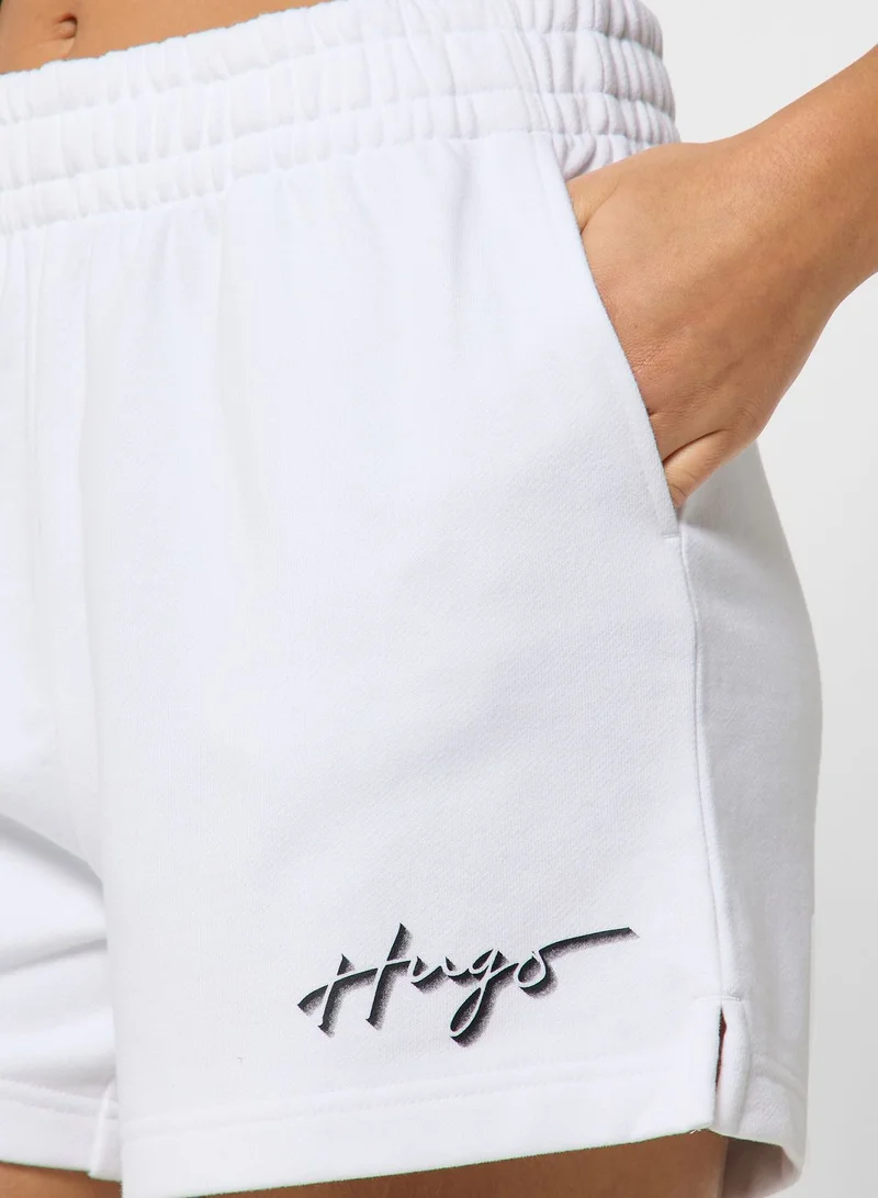 HUGO High Waist Logo Shorts