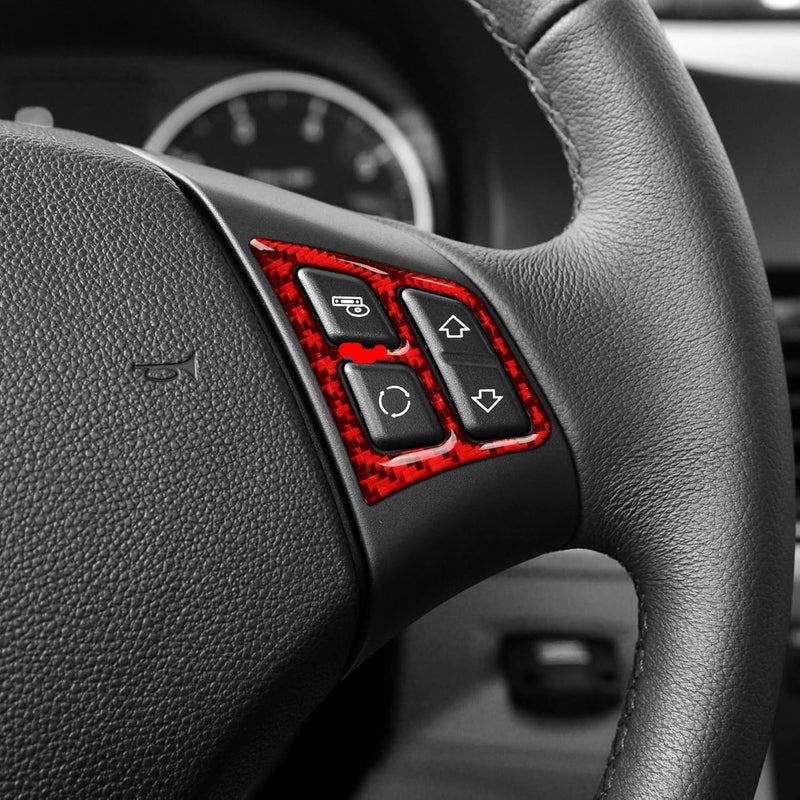 QASULER Carbon Fiber Steering Wheel Sticker for BMW E90 - Image 5
