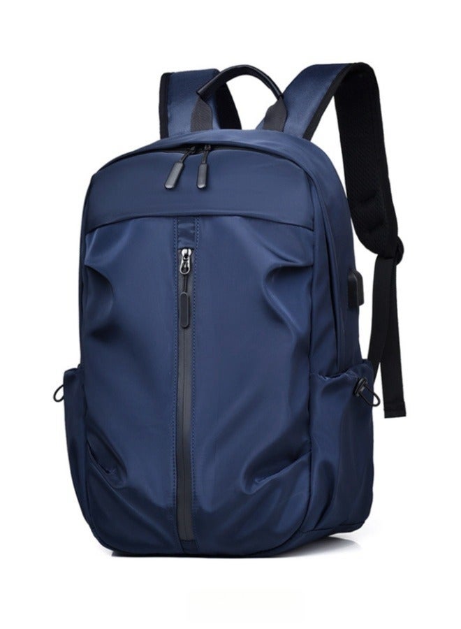 XiuWoo Waterproof Backpack Business Travel Laptop Bag USB Charging Large Capacity School Bag - Blue  - Image 1