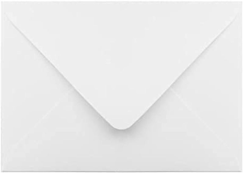 PACK OF 50 - C5 WHITE ENVELOPES FOR A5 GREETING CARDS 100gsm 229mm x 162mm