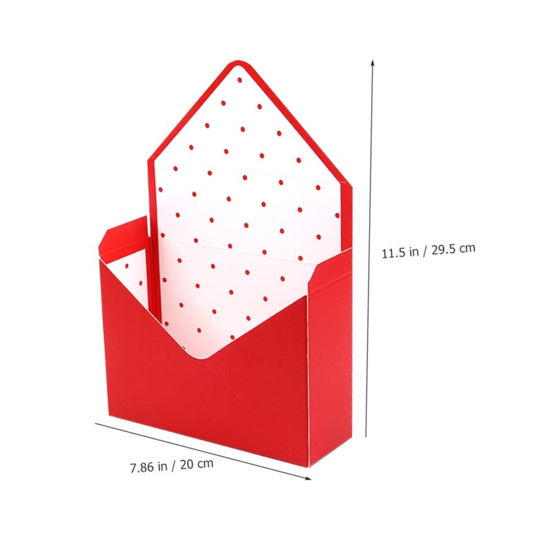 Envelope Shape Flower Box Set 10pcs Floral Wrapping Paper Packaging Basket Folding Design - Image 3