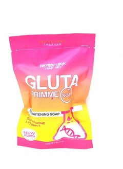 Gluta Gluta Primme Brightening Bar Soap - 100g | Glutathione & Vitamin E Formula | Gentle Cleansing for Radiant Skin 