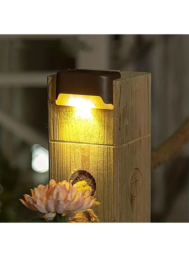 12 قطعة أضضاء الشرفة الشمسية البيضاء للحدائق الخارجية، للدرج والأسيجة والممرات - Image 3