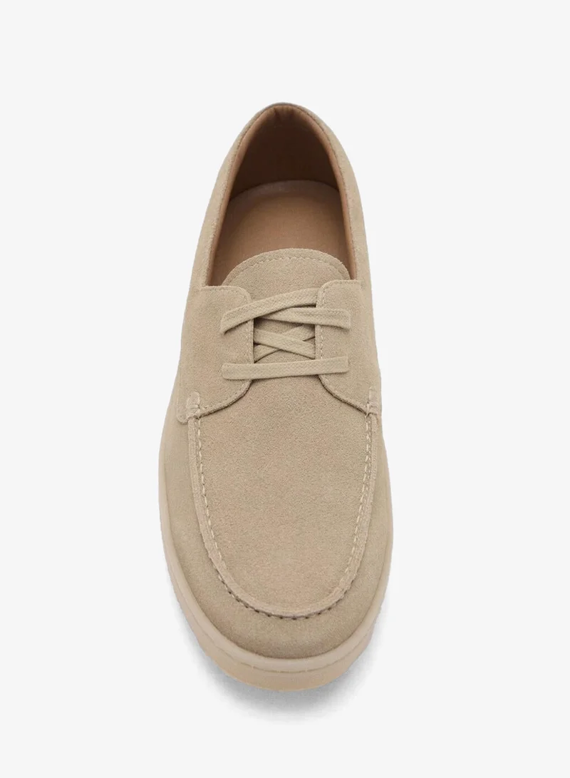 Mango Man  Suede leather lace-up shoe for Men | Best Price UAE
