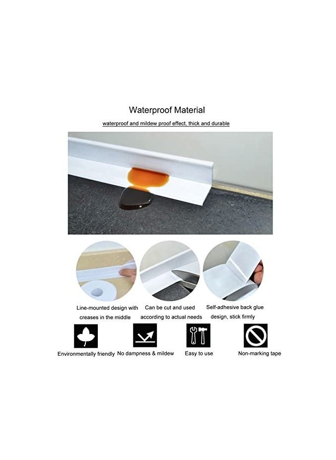 Generic - Bath & Kitchen Caulk Tape Sealant Strip,PVC Self Adhesive Tub and Wall Sealing Tape Caulk Sealer,Caulk Strip,sealant Tape,Shower Tile Sealer Adhesive sealant - Image 1