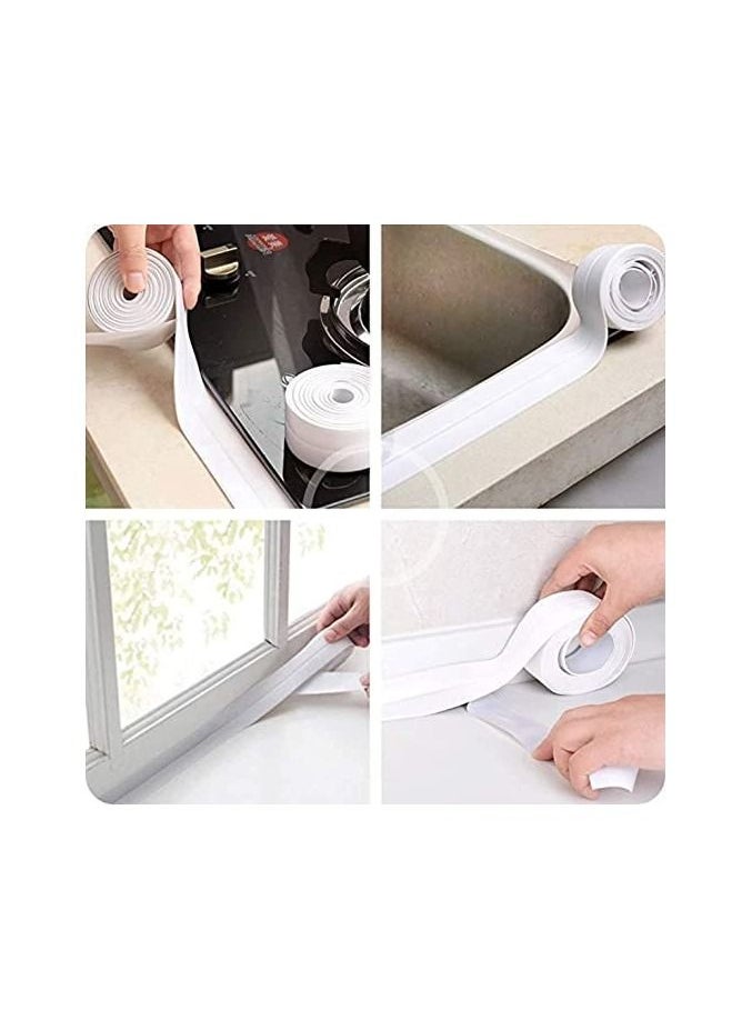 Generic - Bath & Kitchen Caulk Tape Sealant Strip,PVC Self Adhesive Tub and Wall Sealing Tape Caulk Sealer,Caulk Strip,sealant Tape,Shower Tile Sealer Adhesive sealant - Image 1