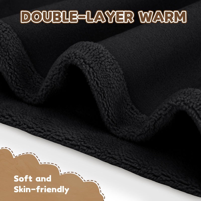 GXCROR Kid Winter Neck Warmer, Reversible Fleece Gaiter Scarf, Windproof Face Mask - Image 3