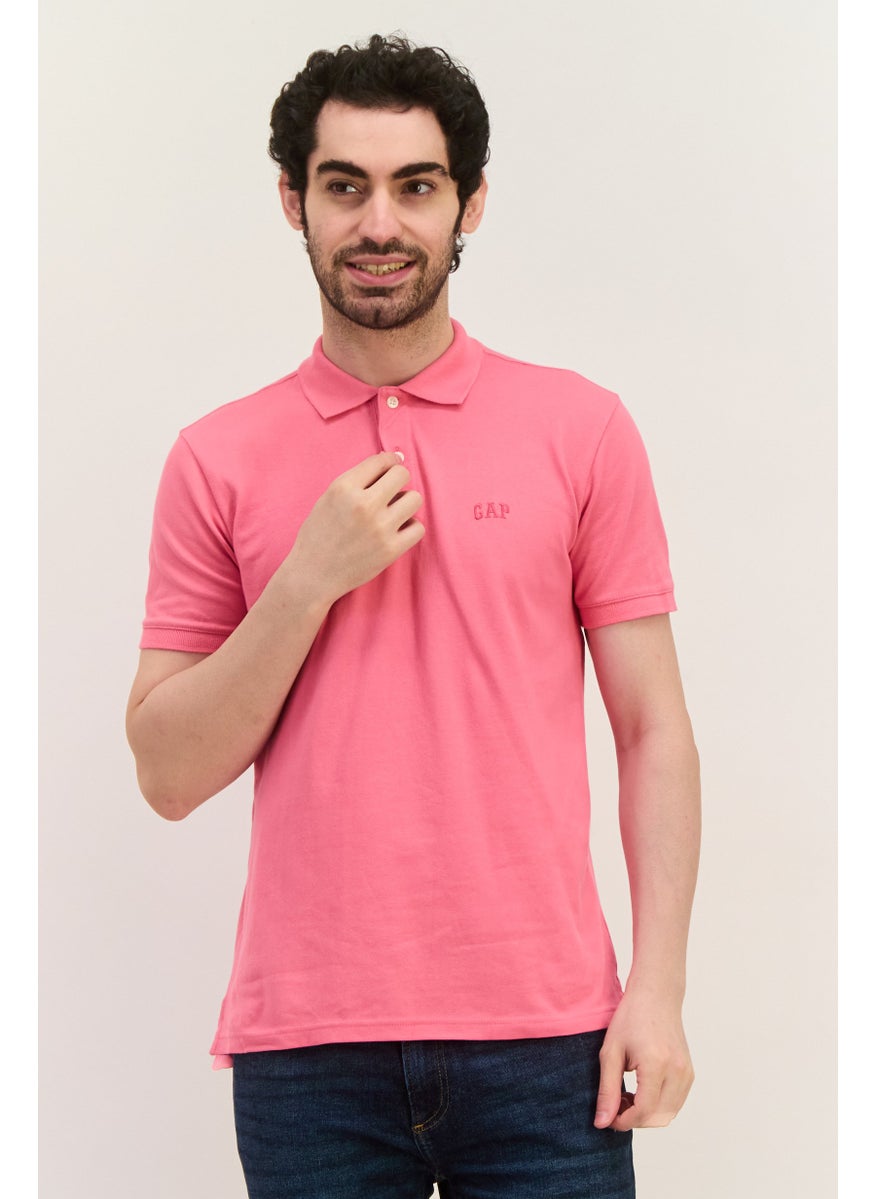 Men Regular Fit Embroidered Logo Short Sleeves Polo, Pink - pzsku/Z38FA6FED0A0CFF5BEA85Z/45/_/1738765033/2b4603ca-e9b7-4373-b5f5-773736b2a546