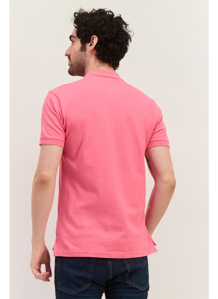 Men Regular Fit Embroidered Logo Short Sleeves Polo, Pink - pzsku/Z38FA6FED0A0CFF5BEA85Z/45/_/1738765049/a5e2b625-2646-49d4-a33e-fdd5700f3e0b