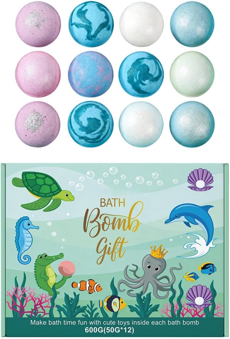 Children's Bath Balls | Moisturizing and Nourishing Spa Supplies | Kit with 12 Children's Foaming Shower Balls, for Youth, Girls and Boys, Home, , Hotel, Bathtub - Image 1