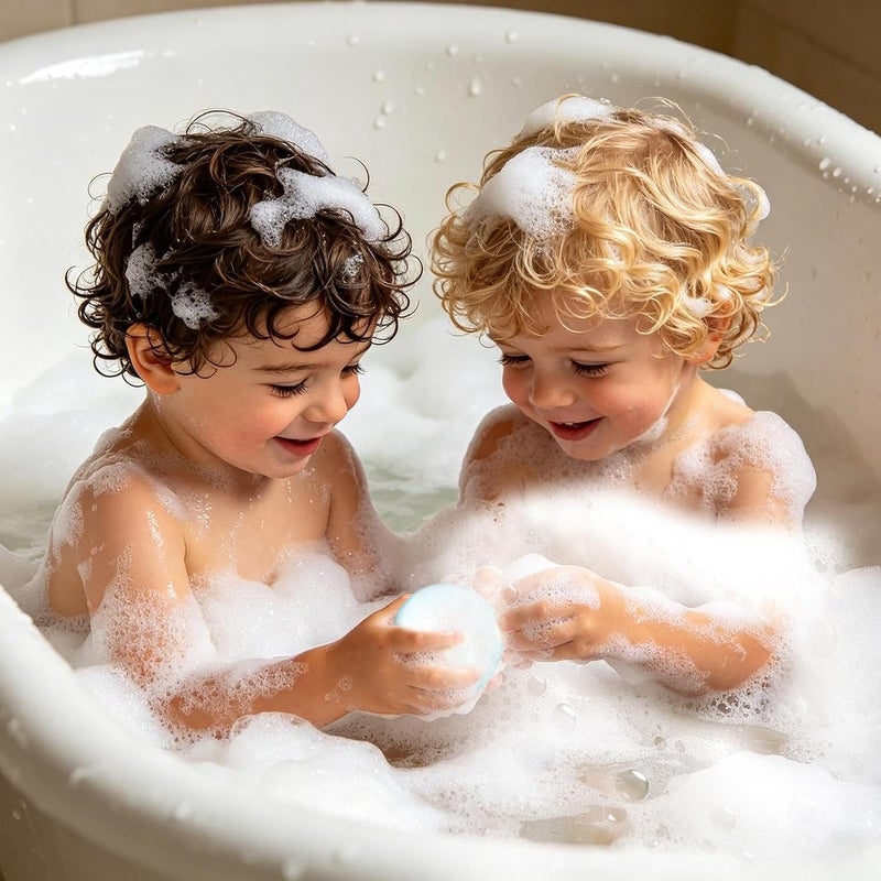 Children's Bath Balls | Moisturizing and Nourishing Spa Supplies | Kit with 12 Children's Foaming Shower Balls, for Youth, Girls and Boys, Home, , Hotel, Bathtub - Image 2