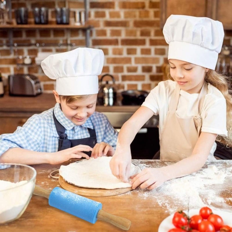Koogel 9 Inch Mini Rolling Pin, 2 PCS Wooden Handle Rolling Pin for Kids Dough Rollers for Baking Supplies Home Kitchen - Image 4