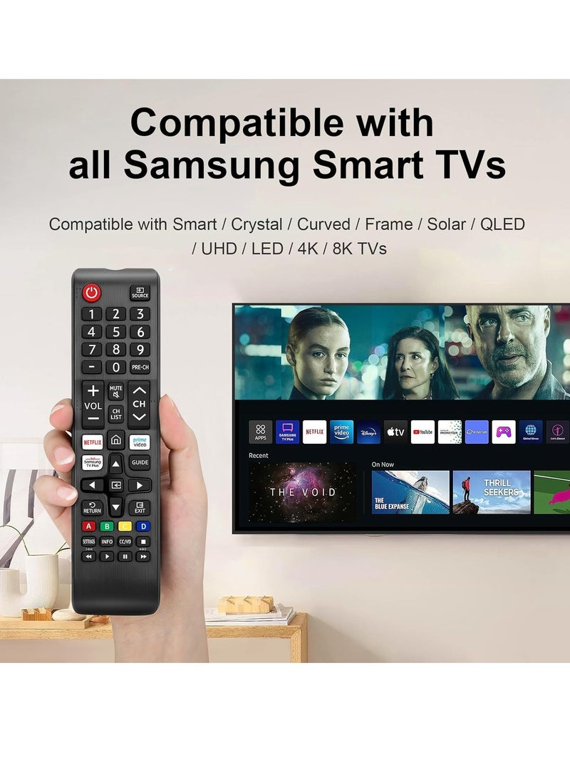 ELTRAZONE Universal Remote Control for Samsung Smart TV – Replacement for All Samsung Smart LCD, LED, Curved, Frame, Solar, HDTV, 3D TVs (Models: BN59-01315J, BN59-01199F) - Image 2