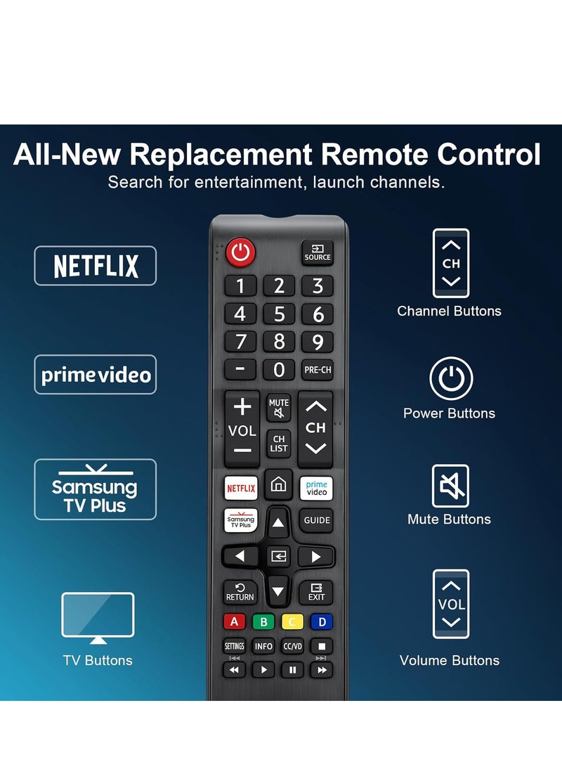 ELTRAZONE Universal Remote Control for Samsung Smart TV – Replacement for All Samsung Smart LCD, LED, Curved, Frame, Solar, HDTV, 3D TVs (Models: BN59-01315J, BN59-01199F) - Image 4