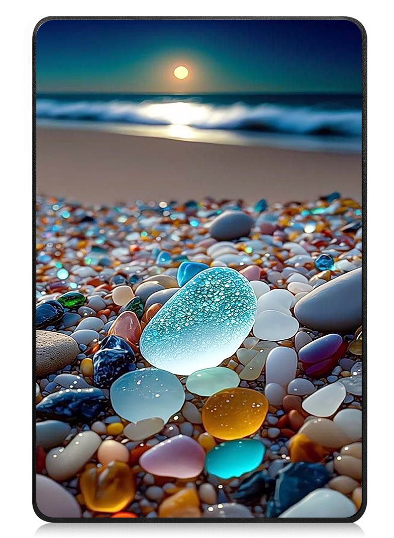 Theodor Protective Flip Case For Samsung Galaxy Tab S9 FE Plus With Trifold Stand Auto Wake Sleep Shockproof Cover Glow Stones 2 - Image 1