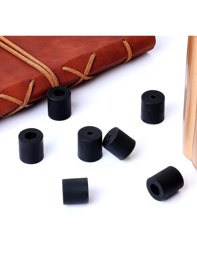 Honoson 8 Pieces 3D Printer Heatbed Parts Silicone Leveling Solid Bed Mount 3D Printer Heatbed Part Stable Hotbed Heat-Resistant Buffer Compatible with CR-10 Ender 3 Bottom Connect (Black,0.63 Inch, 0.7 Inch) - Image 3