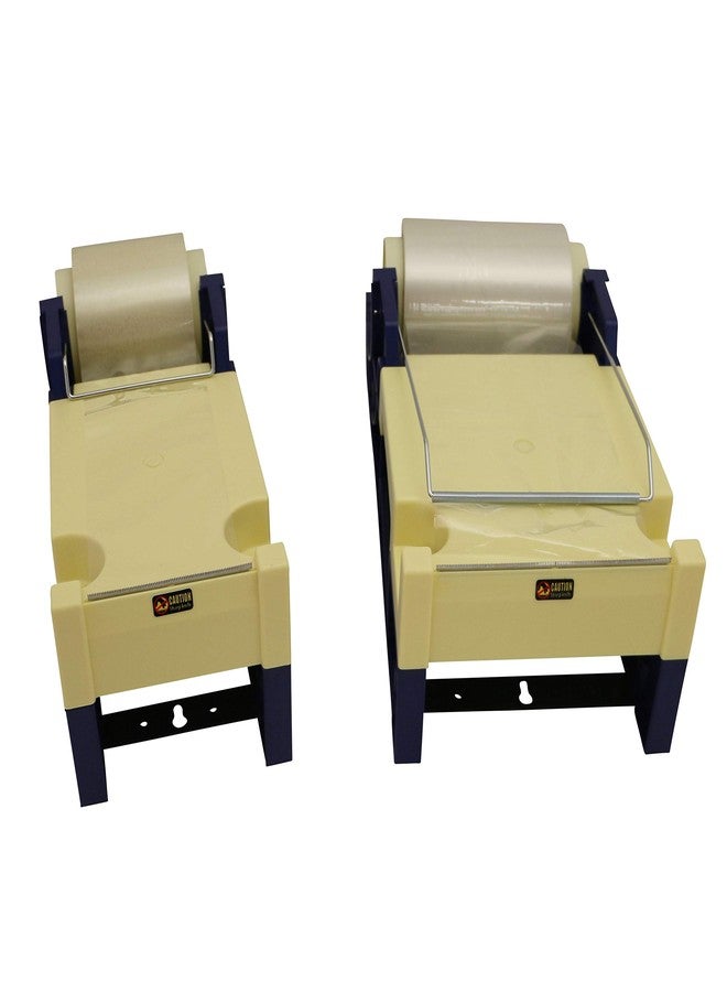 excell ET-600 Excell ET-LPD Table Top Label Protection Tape Dispenser: 6" wide, Blue/Ivory - Image 4