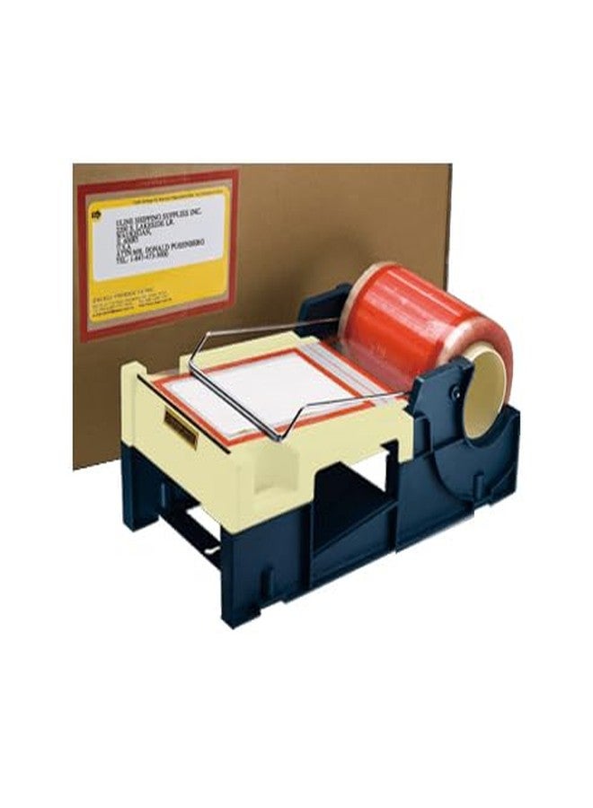 excell ET-600 Excell ET-LPD Table Top Label Protection Tape Dispenser: 6" wide, Blue/Ivory - Image 2