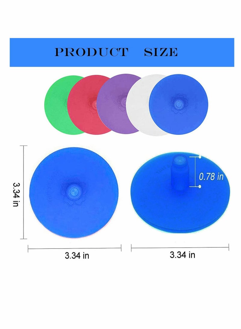 KASTWAVE Silicone Fermenting Lids, Waterless Airlock Fermentation Jar Lids, Premium Wide Mouth Jar Fermenter Cap, Suitable for Pickles, and Fermented Probiotic Food (5 Pcs)  - Image 3
