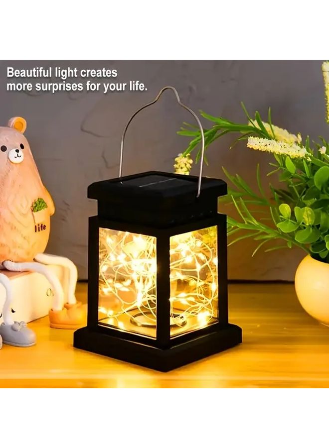 Solar Retro Outdoor Light with 30 LEDs Warm Lights for Camping Patio Rv Decor - Image 2