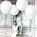 kockuu 5PCS Big White Balloons Giant 36 Inch Large White Balloon Jumbo Balloon for Birthday Wedding Baby Shower Carnival Party New Years Day Decorations Supplies - Image 3