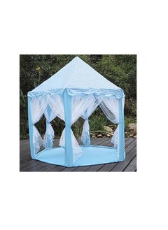 Generic Portable Foldable Princess Castle Tent for Kids, Large Children's Playhouse for Festivals, Indoor and Outdoor Use, Easy Setup and Durable Tent for Girls and Boys by TOYS-EGYPT (Blue)  - Image 3