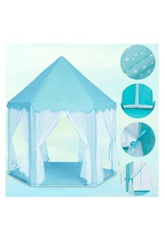 Generic Portable Foldable Princess Castle Tent for Kids, Large Children's Playhouse for Festivals, Indoor and Outdoor Use, Easy Setup and Durable Tent for Girls and Boys by TOYS-EGYPT (Blue)  - Image 5