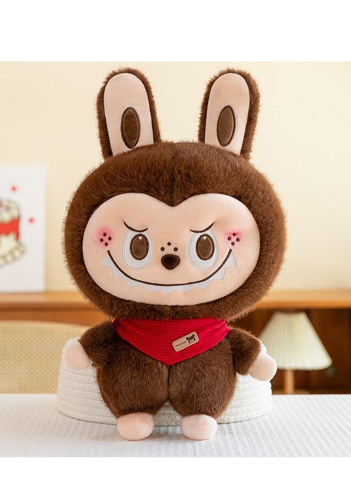 لعبة لابوبو المحشوة، هدية عيد ميلاد، حجم 30 سم، لون بني! ألعاب محشوة للأولاد والبنات