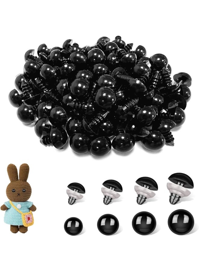 LEUCHTAMOR 800Pcs Safety Eyes (6-14mm) with Washers for Crochet Amigurumi, Stuffed Animals, Doll Making & Crafts Bulk Supplies - Image 1