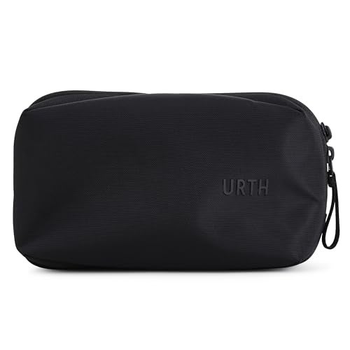 Urth Zeolite Tech Organiser - Water Resistant, Recycled Electronics Travel Case, Cable Organiser Bag for Cords, Charger, Phone, Camera Accessories in Black - Image 1