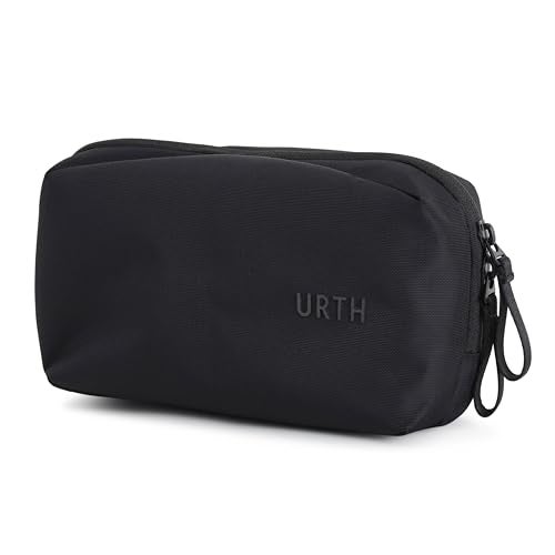 Urth Zeolite Tech Organiser - Water Resistant, Recycled Electronics Travel Case, Cable Organiser Bag for Cords, Charger, Phone, Camera Accessories in Black - Image 2