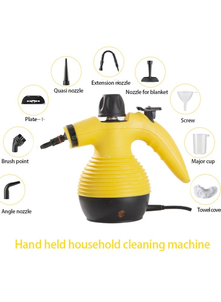 Handheld Steam Cleaner, Steamer for Cleaning, Multipurpose Portable Steam Cleaners for Home Use with Safety Lock and 9 Accessory Kit to Remove Grime, Grease, and More, Save Time and Effort