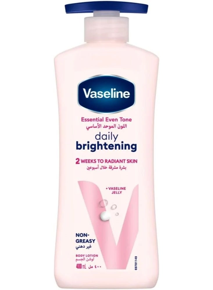 Vaseline Essential Even Tone Daily Brightening Body Lotion 400Ml