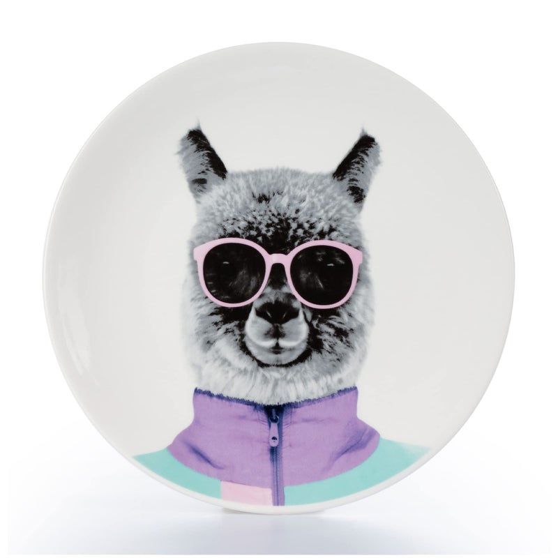 Mustard Mustard Wild Dining Andy Alpaca Dinner Plate Ceramic M12006G 