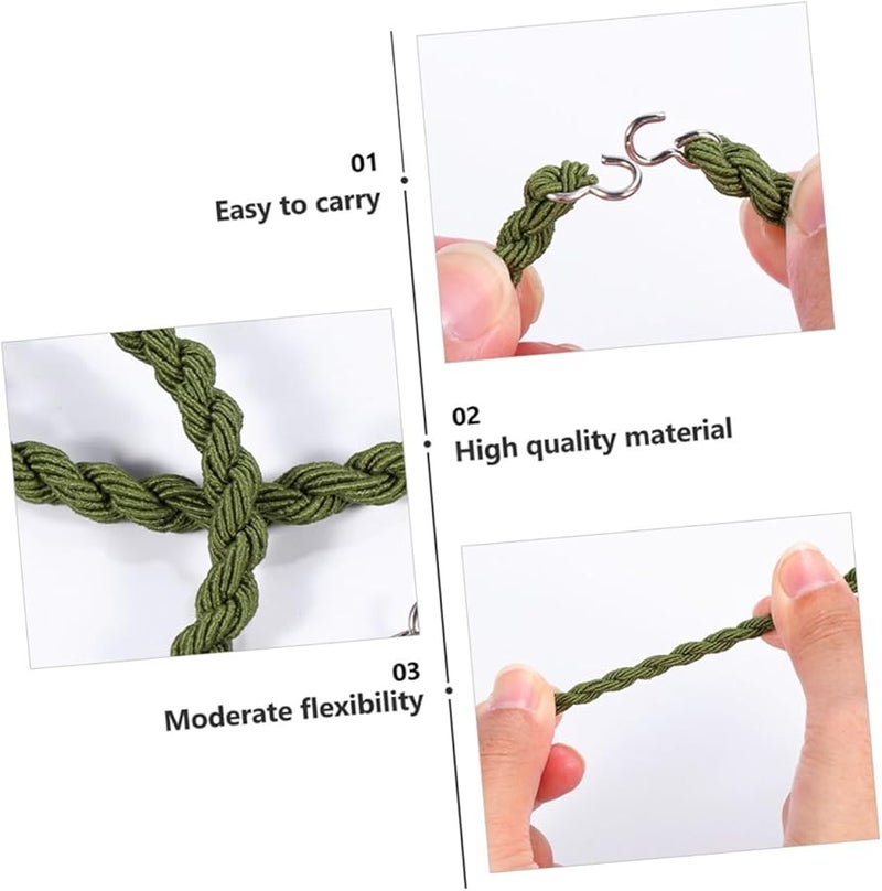 Operitacx 12 Pack Black Elastic Bungee Cord Pant Leg Holders For Cycling Boots Camping - Image 4