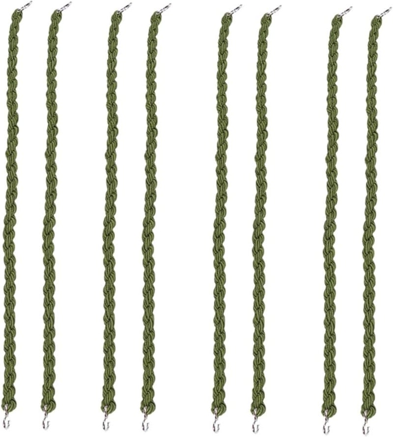 Operitacx 12 Pack Black Elastic Bungee Cord Pant Leg Holders For Cycling Boots Camping - Image 1