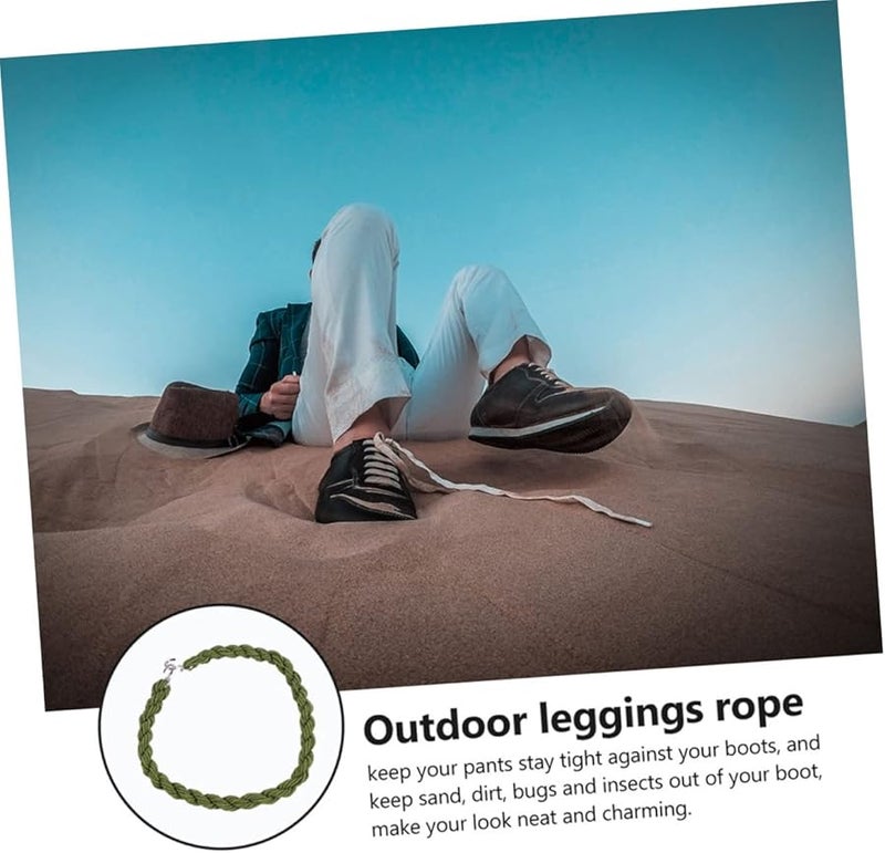 Operitacx 12 Pack Black Elastic Bungee Cord Pant Leg Holders For Cycling Boots Camping - Image 5