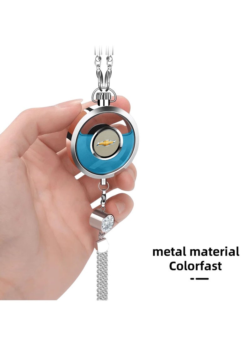 شيفروليه قلادة مرآة سيارة CHEVROLET معلقة بتصميم مرآة زجاج سبائك عالية الجودة - Image 5