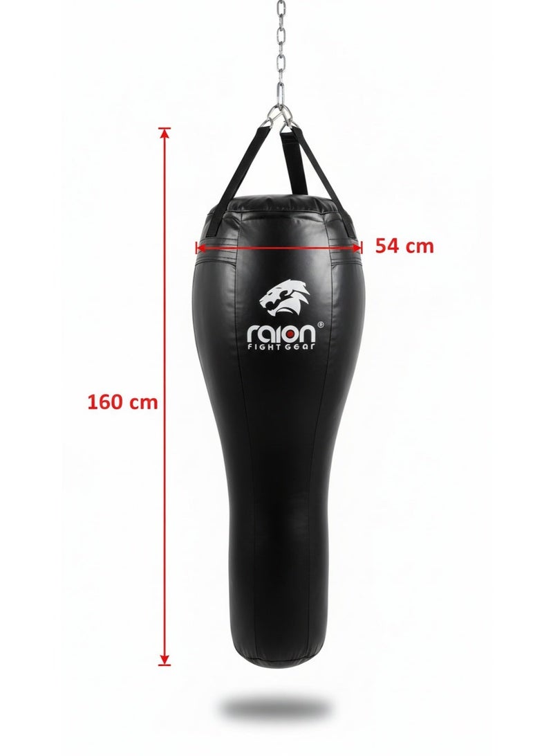 Raion Dominion Angle Pro-Angled Punching Bag – Black (160 × 54 cm) - Image 3