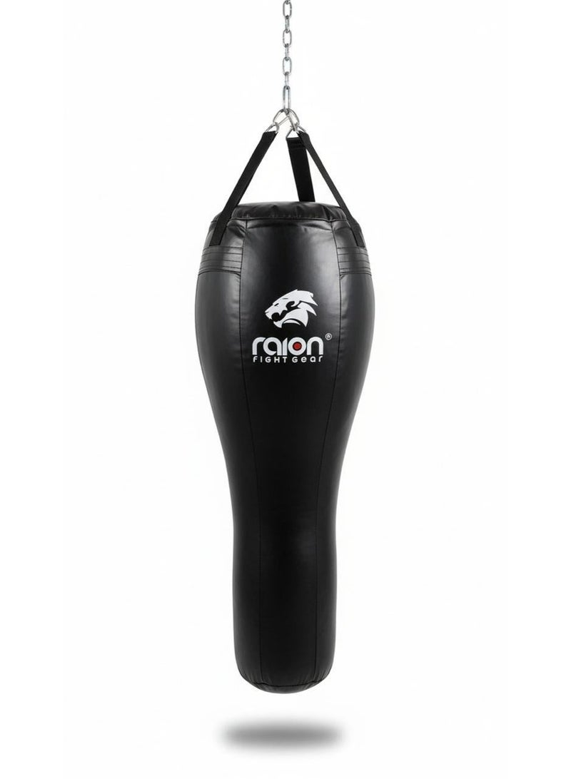 Raion Dominion Angle Pro-Angled Punching Bag – Black (160 × 54 cm) - Image 1