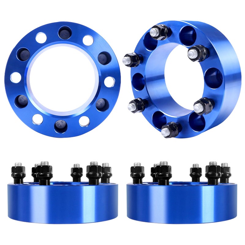 EZISOE 6x55 2 Wheel Spacers Fit for Tacoma 4Runner Tundra FJ Land Cruiser 6x1397 Wheel Spacers 108mm Hub Bore with 12x15 Thread Pitch Package of 4Blue
