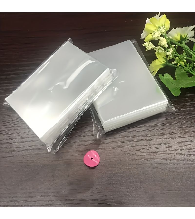 100 قطعة غطاء واقٍ شفاف ناعم للبطاقات مقاس 65 × 90 مم - Image 5