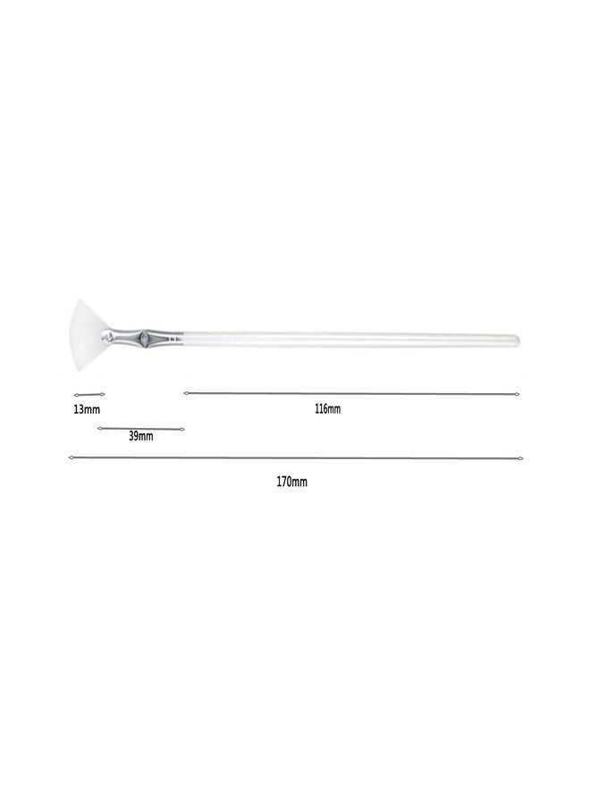 TEONEI Fan Mascara Brushes Eyelash Eyebrow Brush Makeup Brush Eye Lashes Makeup Tools Eyelash Brushes Eyebrow Brushes Eye Shadow Brushes,2Pcs (White) - Image 3