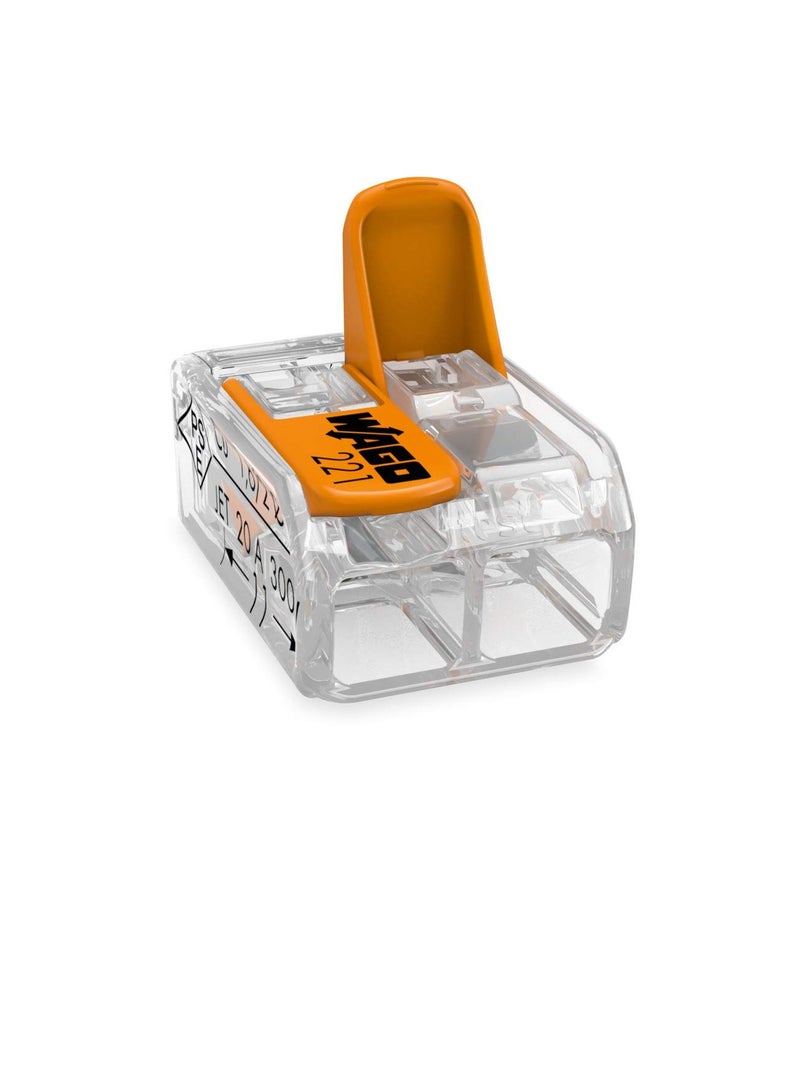 Wago 221-412 2-Conductor Compact Splicing Connectors (Pack of 100) - Image 2